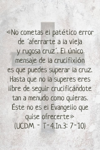 La vieja y rugosa cruz